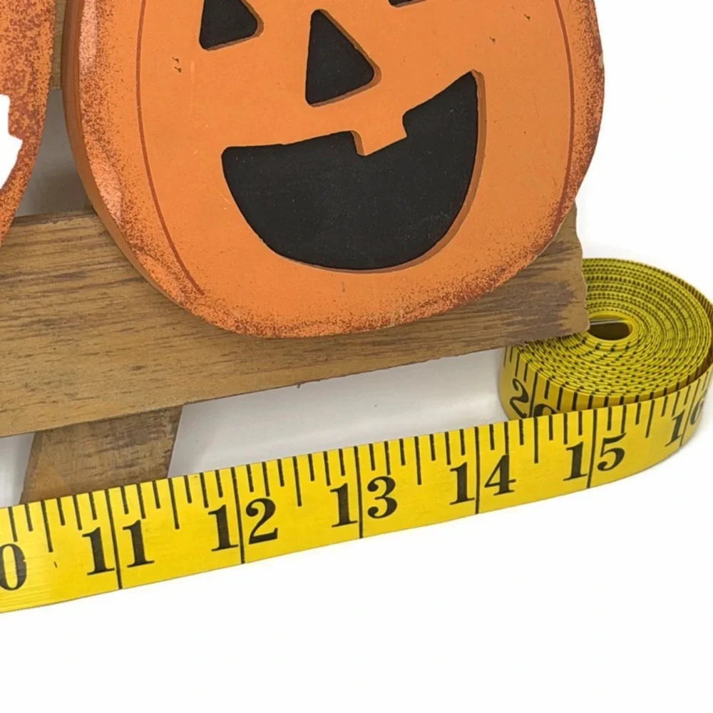 Festive Pumpkin and Bat Welcome Sign